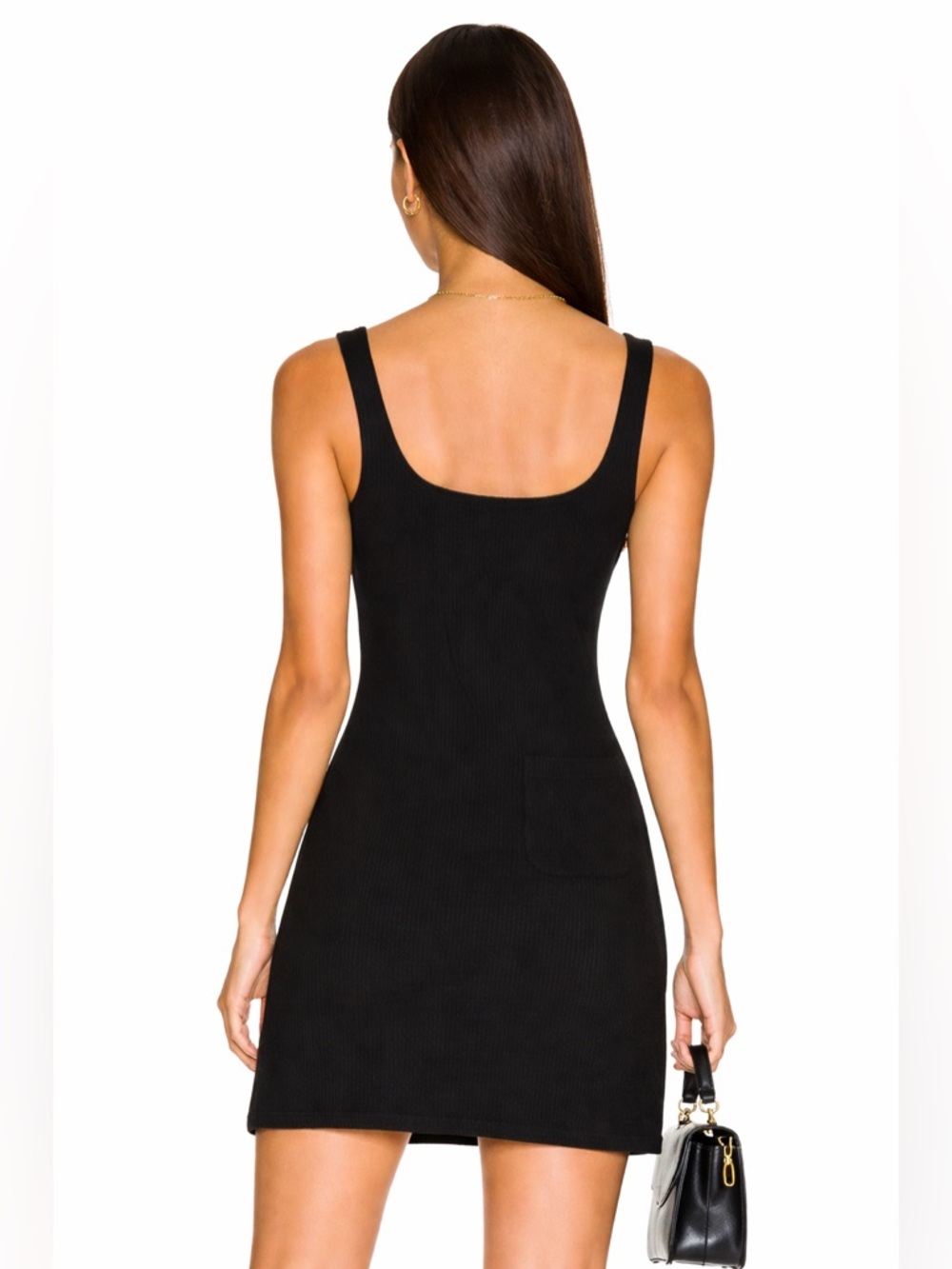 🌺 Reformation Jeans Ribbed Mini Dress - Picture 2 of 6
